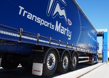 Remorque tautliner - Transports MARTY